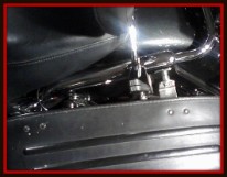 Saddlebag attached to motorcycle by Fifty Dollar Detail.