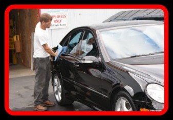 Vehicle being detailed by Fifty Dollar Detail.